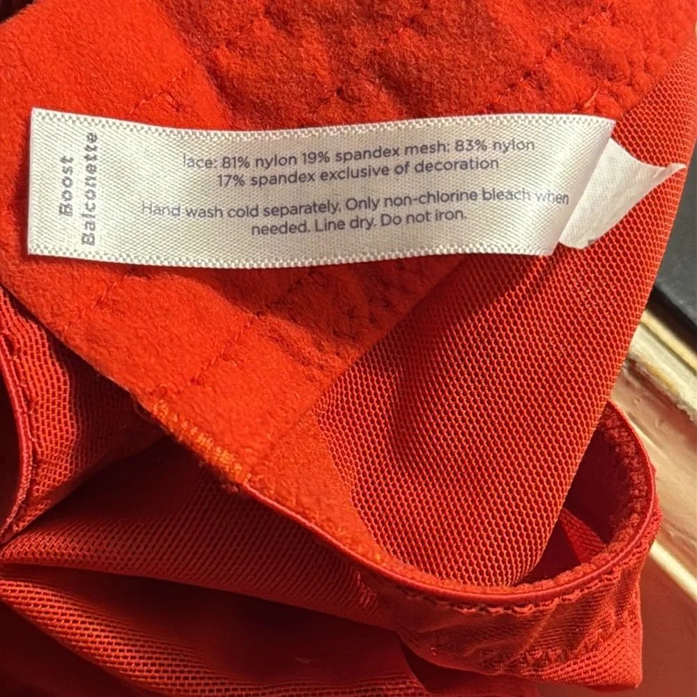 Cacique Red Lace Boost Balconette Bra 42DD Sexy Plus Size Lingerie Push Up - Picture 14 of 15
